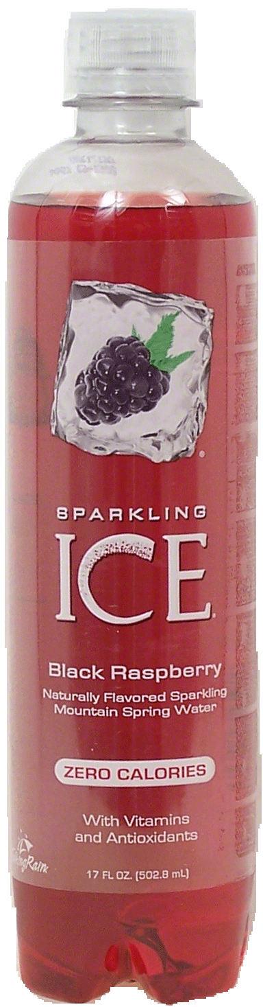 Sparkling Ice  black raspberry flavored sparkling mountain spring water, zero calorie, 3% juice Full-Size Picture